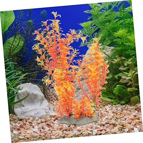 KESYOO Creative Artificial Plant Wear-Resistant Aquarium Grass for Fish Tank Decoration Realistic Desktop Tank Plant Herb