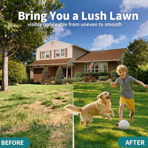 Lawn Leveling Rake, 5 FT Yard Leveler with 30 x 10 Wide Large Rakes Head for Smooth Garss Soil Sand Dirt, High Effect Ground Leveling Tool with Round Edge for Landscape Golf Course, No Flip - style: 5 FT