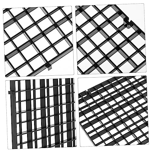 POPETPOP 6pcs Aquarium Filtration Plates Plastic Fish Tank Mesh Isolation Net for Filtration and Divider Use