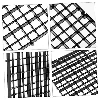 POPETPOP 6pcs Aquarium Filtration Plates Plastic Fish Tank Mesh Isolation Net for Filtration and Divider Use