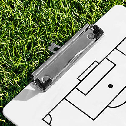 FORZA Dry Erase Coaches Clipboard [13 Sport Options] - Wipe Clean Tactics Whiteboard (Soccer)