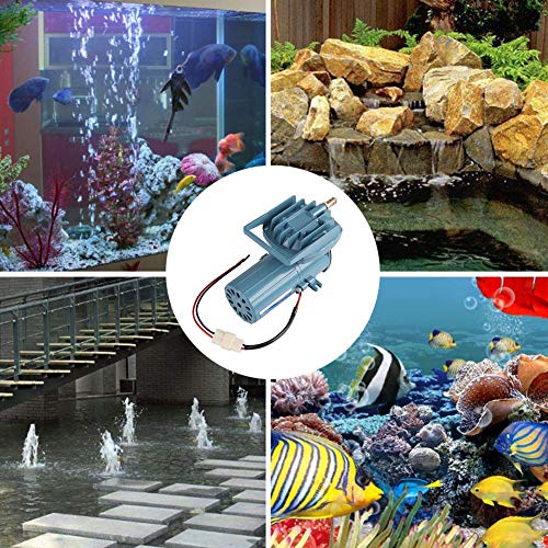 Yosoo Commercial Air Pump, Aquarium Air Pump DC 12V 35W Air Pump Aerator for Fish Pond Aquaculture Aquarium Accessory Tool Oxygen Aerator Pump for Aquarium Fish Fountain Pond &