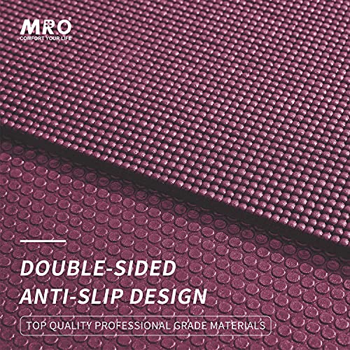 MRO Extra Large Yoga Mat, 12'x6'/9'x6'/7'x5'/6'x4' (9MM) - color: purple, size: 9*6 FT