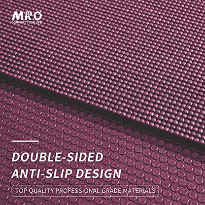MRO Extra Large Yoga Mat, 12'x6'/9'x6'/7'x5'/6'x4' (9MM) - color: purple, size: 9*6 FT