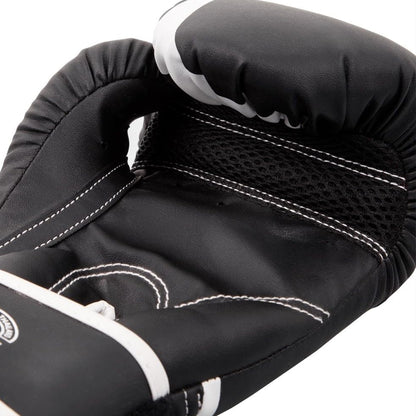 Venum Challenger 2.0 Boxing Gloves - For Kids - color: Black/White, size: 8-Ounce