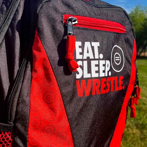 ChalkTalkSPORTS Wrestling Backpack for School - Eat Sleep Wrestle