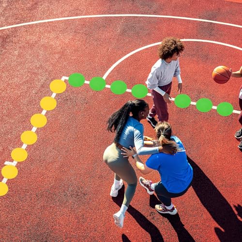 PATIKIL Spot Markers, Non-Slip Floor Agility Markers Flat - color: Red