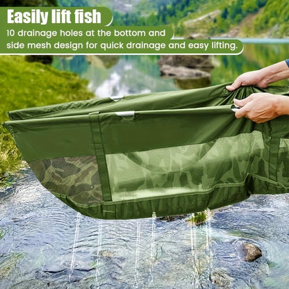 YOTO Fish Weighing Bag Folding Storage Bag Portable Gear Sturdy and Durable Carp Catfish etc Heavy Duty Weighing Fishing Bag