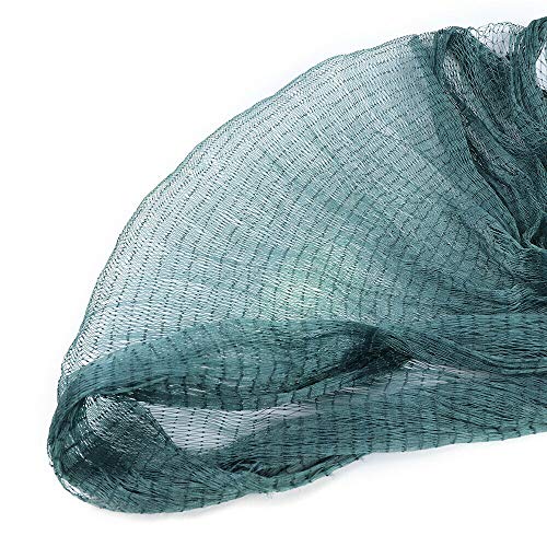 6.5 x 33 ft /10 x 65 ft Fishing Drag Net Fish Beach Polyethylene Mesh Float Bait Trap Durable with PVC Foam Float Bobbers Lead Sinkers for Ponds, Creeks, Rivers - size: 6.5x33ft