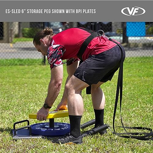 Valor Fitness Agility Strength Training Sled with Harness & Straps – Push, Pull, Drag for Football, Speed, Power, Full Body Workout
