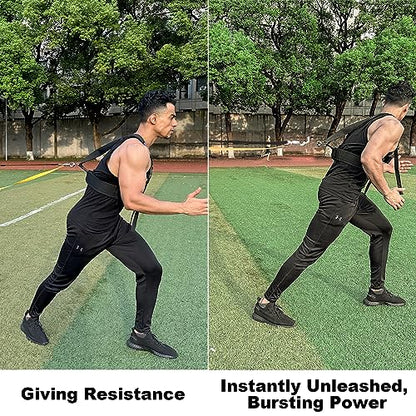 POWER GUIDANCE Speed Training Equipment/Overload Running Resistance & Release, Agility and Speed Equipment for Sprint Running and Football, Basketball, Soccer，Softball