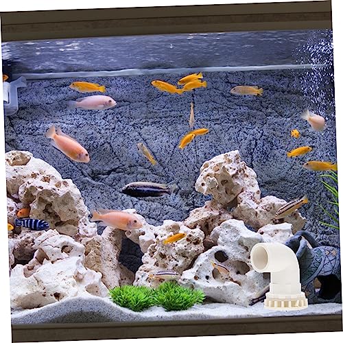 2pcs Aquarium Elbow Connectors Fish Tank Drainage Adapters Strong Water Fittings for Tubing Easy Installation for Home Aquariums