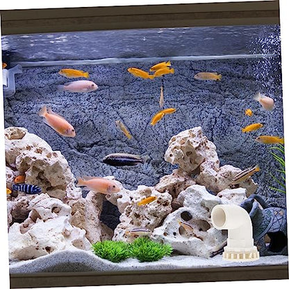 2pcs Aquarium Elbow Connectors Fish Tank Drainage Adapters Strong Water Fittings for Tubing Easy Installation for Home Aquariums