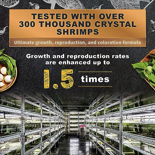 Ultra Fresh Shrimp Food, High Protein, Rich in Vitamins for Crystal, Caridina and Small Tropical Shrimp 2.04oz