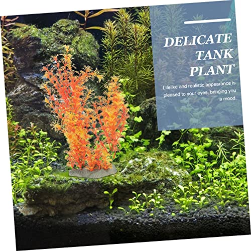 LIOOBO Creative Artificial Plant for Aquarium Decor Wear-Resistant Grass Ornament Delicate Faux Plant for Fish Tank Chic Desktop Decoration Easy Care Aquatic Grass Vibrant Design