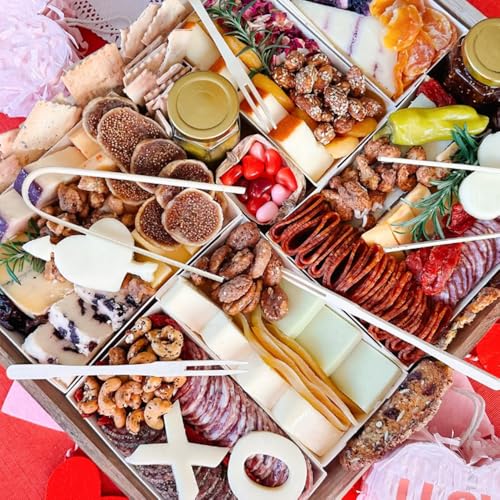 7 x 7 x 4 Inches Paper Charcuterie Boxes with Clear Lids, 25 Pack Large Clear Cake Boxes for 4-6 Inch Cake, Disposable Bakery Boxes Food Containers for Cupcakes,Pie,Cookies, Cocoa Bomb White