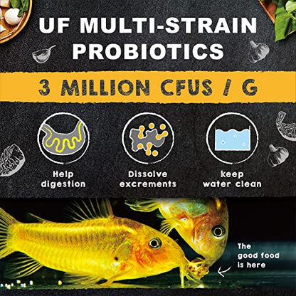 Ultra Fresh Bottom Feeder Fish Food, Sword Prawns, Natural Protein, Balanced Diet, for Catfish, Corydoras, Loaches, Tropical Shrimp Pie 4.94 Ounces - size: 4.94 Ounce (Pack of 1)