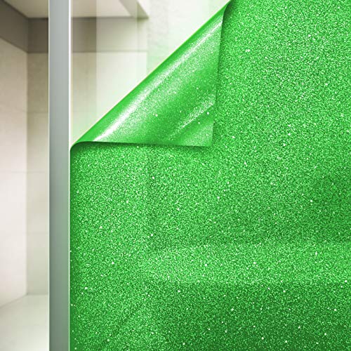 VViViD Green Crystal Tint Frosted Decorative Two-Way Privacy Window Adhesive Vinyl Film Roll (60in by 15ft) - size: 60in x 15ft