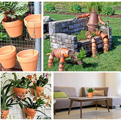 3 Inch Terracotta Pots with Saucer-20 Pack，Cactus Terra Cotta Flower Pot with Drainage，Succulent Nursery Clay Pots Great for Plants,DIY Crafts, Wedding Favor