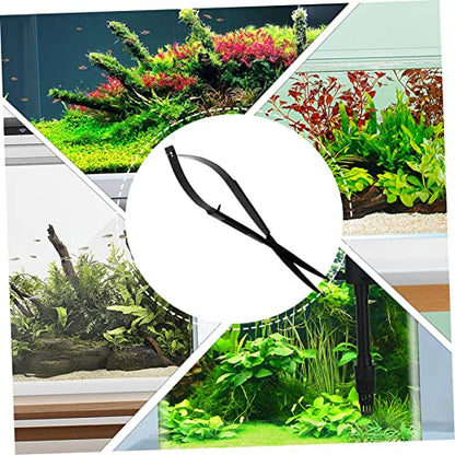 ibasenice Underwater Plant Scissor Ergonomic Aquarium Trimmer for and Convenient Tool for Cleaning Substrate and Gravel Fish Tanks
