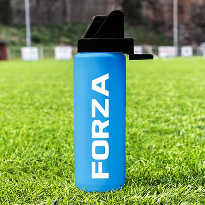 FORZA Team Hygiene Water Bottles – BPA-Free Squeeze Bottles with Contactless Nozzle for Athletes, 1 Litre Capacity (Pack of 20, Blue) - color: Blue, style: Pack of 20