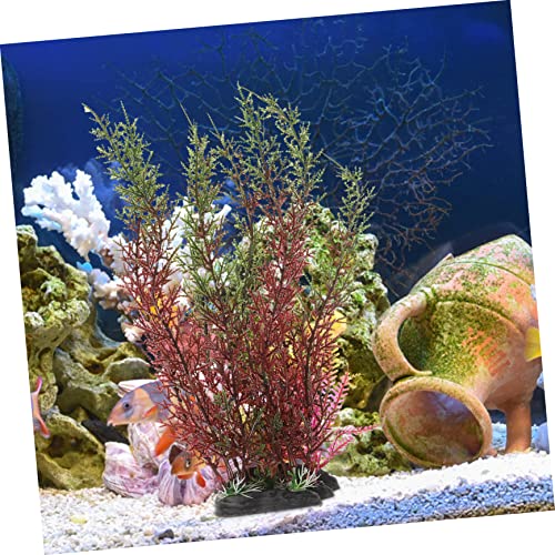 LIOOBO Realistic Fish Tank Plants Creative Artificial Plants for Aquarium Desktop Decorative Grass for Aquarium