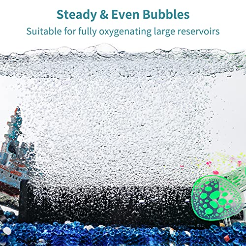Pawfly Aquarium 8 Inch Air Stone Cylinder for Larger Pump Bubble Diffuser for Outdoor Pond Garden Circulation System and Large Fish Tanks - size: 8 Inch