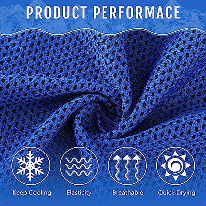 Hosuly 30 Pack Cooling Towels 40"x12" - color: Bright Color
