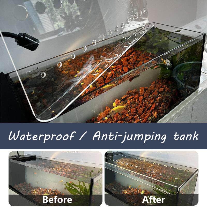 Cat Proof Fish Tank Lid, Acrylic Aquarium Lid, Planted Tank Aquarium Cover, Pet Proof Aquarium Lid for Aquarium Home, Enhanced Safety(90x40cm) - size: 90x40cm