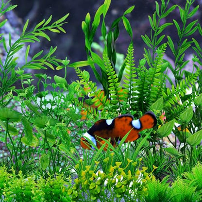 Fish Tank Accessories Aquarium Decorations Green Plants, 25pcs Green Fish Tank Decorations Plant, Aquarium Decor Plastic Plants