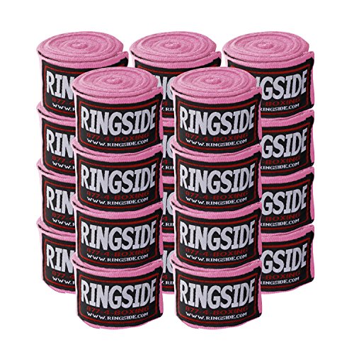 Ringside Mexican Style Boxing Hand Wraps 180" - color: Pink, size: 10 Pairs