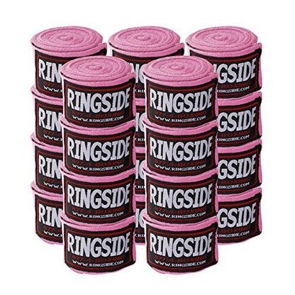 Ringside Mexican Style Boxing Hand Wraps 180" - color: Pink, size: 10 Pairs