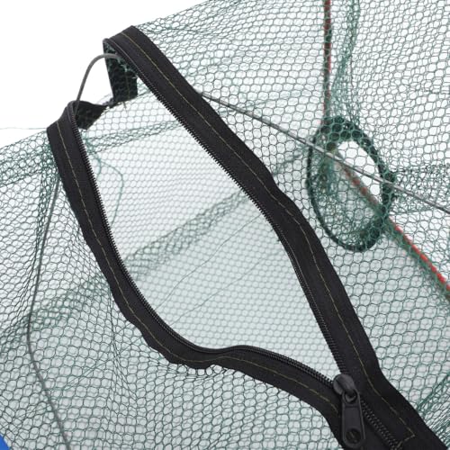 Foldable Lobster Net 3-Pack Portable Crab Trap Shrimp Crawfish Fishing Nets Outdoor Cast Bait Cage 18.11X8.66X8.66 Inches