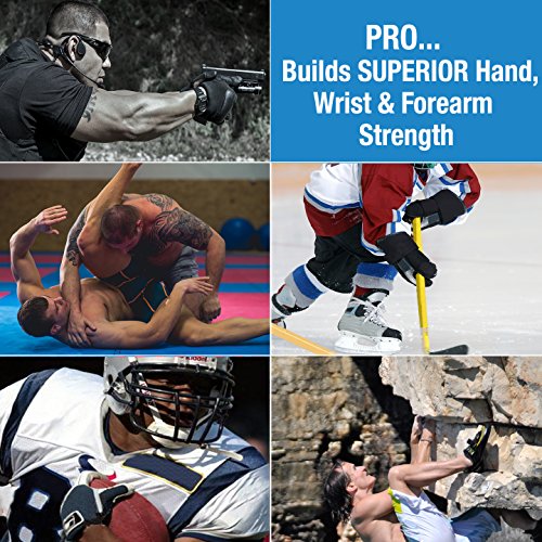 Prohands PRO Hand Exerciser, Finger Exerciser (Hand Grip Strengthener), Spring-Loaded, Finger-Piston System, Isolate and Exercise Each Finger - color: Black - Pro, size: 9 lb (Heavy Tension)