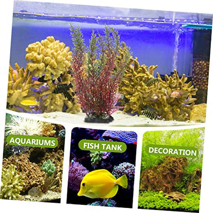 LIOOBO Realistic Fish Tank Plants Creative Artificial Plants for Aquarium Desktop Decorative Grass for Aquarium
