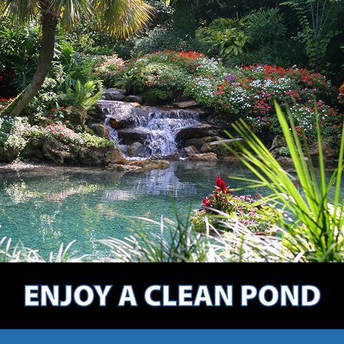 CrystalClear MuckOff, Natural Pond Muck Treatment, Water Garden, Fountain & Bird Bath Sludge Remover, Living Beneficial Bacteria Clarifier with Enzyme, Fish, Aquatic Animal, & Pet Safe, 24 Tablets