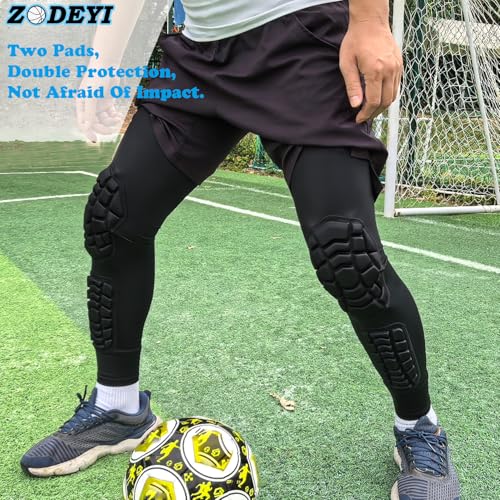 Wrestling Knee Pads Compression Leg Sleeve with Knee Pad and Calf Pad, 1 Pair Knee Sleeve with Shin Guards Shin Pads for Football, Baseball, Rugby, Lacrosse (2, Upgrade Black, XX-Large) - color: Upgrade Black, size: XX-Large