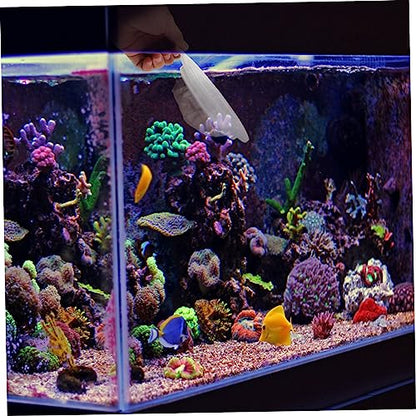 GANAZONO 2pcs Strainer for Aquarium Cleaning Food Grade Mesh Fish Tank Household Use Mesh Safe for Fresh Aquariums Practical Design for Easy Holding