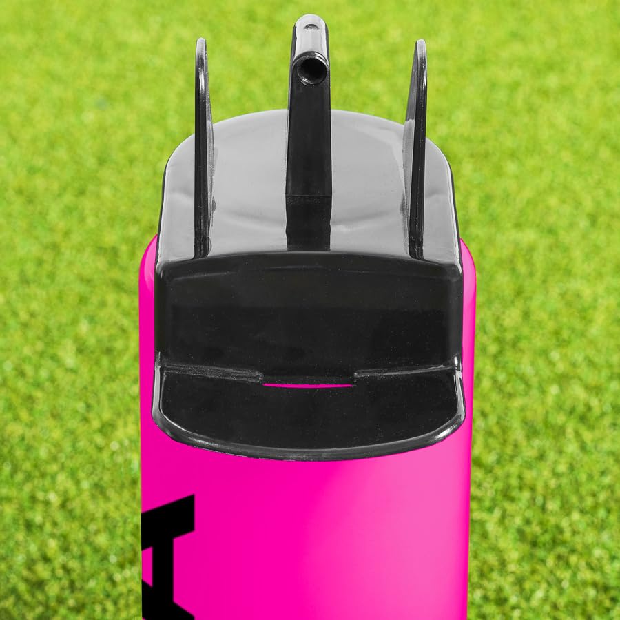 FORZA Team Hygiene Water Bottles – BPA-Free Squeeze Bottles with Contactless Nozzle for Athletes, 1 Litre Capacity (Pack of 20, Pink) - color: Pink, style: Pack of 20