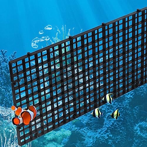6Pcs Grids Bottom Isolate Tray Aquariums Divider Tray Fish Tanks EggCrate Light Diffuser Divider Filter AquaticSupply