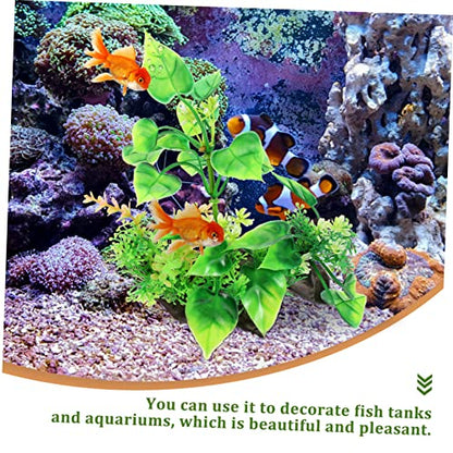 GALPADA Desktop Aquarium Grass Artificial Fish Tank Plant Decorative and Aquarium Decor for Fish Tank Supplies for Aquatic Animals