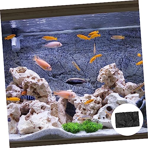 Didiseaon Fashion Aquarium Background Board 3D Aquarium Rocks for Fish Tank Decor Betta Fish Tank Background Plate