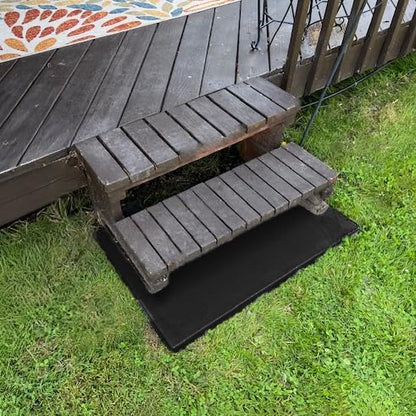 Confer Plastics Equipment Pad – 24" x 36" Heavy-Duty Base for Pool Equipment, Generators & AC Units – Weather-Resistant, Rib-Reinforced, Easy to Install – Made in USA (2, Black, 24x36)