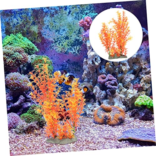 BESPORTBLE 3pcs Decorative Aquarium Grass Creative Artificial Plant for Fish Tanks Lifelike Underwater Landscape Decor Lightweight Easy to Arrange for Enhancing Aquatic Environments