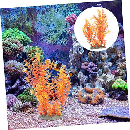 BESPORTBLE 3pcs Decorative Aquarium Grass Creative Artificial Plant for Fish Tanks Lifelike Underwater Landscape Decor Lightweight Easy to Arrange for Enhancing Aquatic Environments