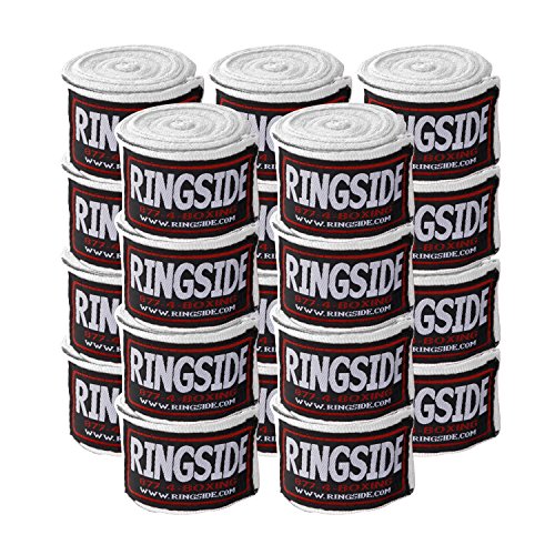 Ringside Mexican Style Boxing Hand Wraps 180" - color: White, size: 10 Pairs