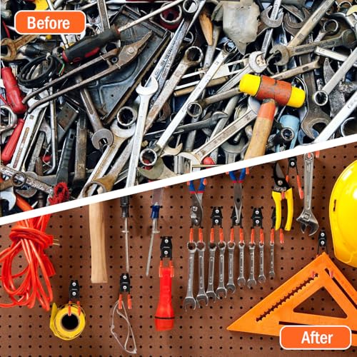 vivicreate 10 Pack Garage Hooks Heavy Duty Wall Mount Utility Storage Hooks with Anti-Slip PVC Coating for Garage Organizer Ladder Bike Hose Garden Tools and Cables