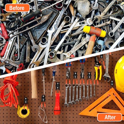 vivicreate 10 Pack Garage Hooks Heavy Duty Wall Mount Utility Storage Hooks with Anti-Slip PVC Coating for Garage Organizer Ladder Bike Hose Garden Tools and Cables