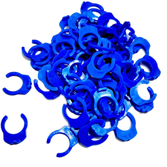 5/16" O.D. Tube Fitting Blue Locking Clip Clamps for RO Reverse Osmosis Water Filtration Systems or Other Quick Connect Fitting Replacement Parts Accessory,pack of 100. - size: 5/16" clip 100pcs