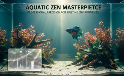 6 Pcs Stainless Steel Aquascaping Tools Kit, Aquarium Plant Tools Set, includes Algae Scraper, 15 in/38 cm Tweezers, 11.8 in/30 cm Scissors, 12.6 in/32 cm Sand Spatula, with Acrylic Holder, Silver